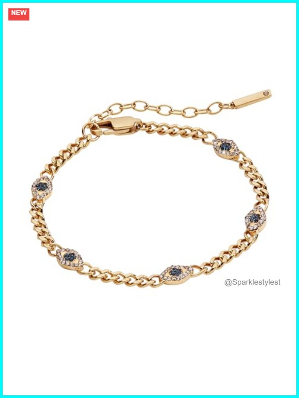 Alex and Ani Evil Eye Curb Chain Bracelet Stainless Steel Women's Jewelry